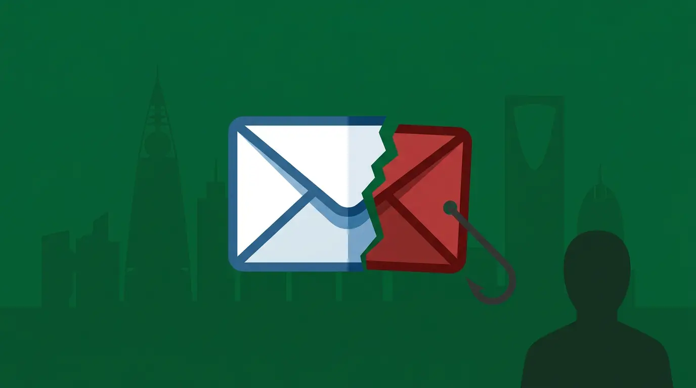 Business Email Compromise attack targeting Saudi companies through phishing, email fraud, and executive impersonation